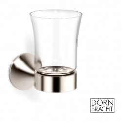 Dorbracht Vaia - držák na pohár se skelným sklenicí, barva držáku: matná platina, Dor 83400809-06